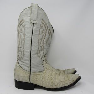 🇲🇽 Grano de Oro bone cowboy boots men size 9